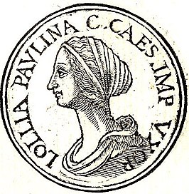 Lollia Paulina afgebeeld in de Promptuarii Iconum Insigniorum