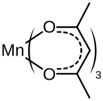 Scheme 1. Structure of manganese(III) acetylacetonate