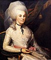 Q5363475 Elizabeth Schuyler Hamilton circa 1787 (Schilderij: Ralph Earl) geboren op 9 augustus 1757 overleden op 9 november 1854