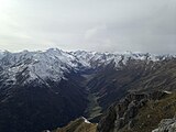 Blick vom Hohen Burgstall in das Oberbergtal