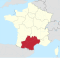 Lage der Region in Frankreich