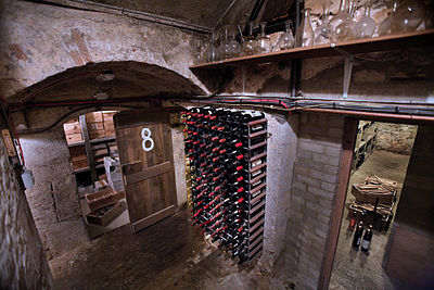Part of the wine cellar of Jesus College – not normally open to students or visitors!