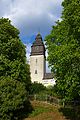 Piesbach; Kirchturm mit verschieferter, neobarocker Haube