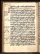 12. yüzyıl yapımı De geometria'nın kopyası.