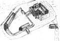 Reconstructie-tekening Burg Rehburg anno 1586