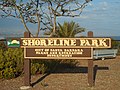 Shoreline Park municipal signage, Santa Barbara, CA: Sep 2014