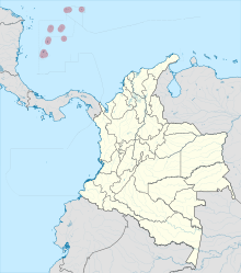 Karayip haritasında San Andrés ve Providencia