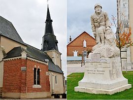 Church of Saint-Julien and the war memorial