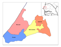 Arrondissements of the Tivaouane Department