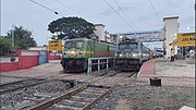 17630 Hazur Sahib Nanded-Pune Express (left) and 17661 Kacheguda-Nagarsol Express (right)