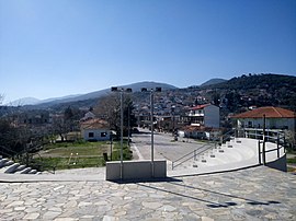 View of Aigani from the village theater.