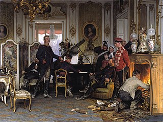 Paris'in Dışındaki Birliklerin Karargâhında, Anton von Werner, 1894