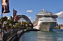 Carnival Splendor at Circular Quay, Sydney, 2022