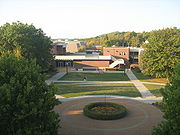 Art Building and part of the Theatre on the left