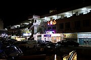 Gadong shophouses at night