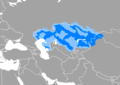 Kazakh Language distribution