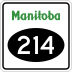 Provincial Road 214 marker