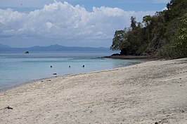 het strand van Nosy Tanikely