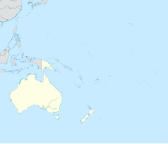 Mapa konturowa Oceanii, u góry znajduje się punkt z opisem „Enubirr”