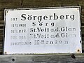 Ortschaftstafel Sörgerberg