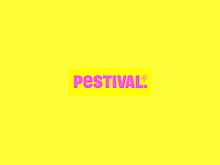 Pestival, logo, design, insect, festival, punk, yellow, pink