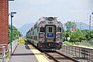 Photo of a train in a station