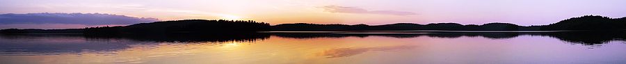 Sunset on North Tea Lake in ALgonquin Provincial Park, Canada