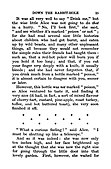 Lewis Carroll's Alice in Wonderland, in a print of indeterminate age, features dinkuses in the form of asterisks used to form a field of stars.