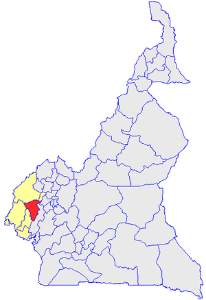 Department location in Cameroon