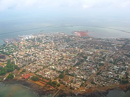 De Guinese hoofdstad Conakry.