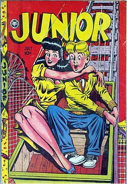 A Junior comic book cover.