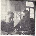 Davakis (right) with major Ioannis Karavias