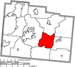 Location of New Jasper Township in Greene County