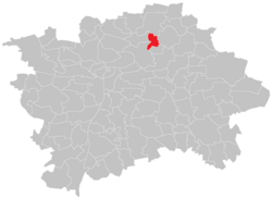 Location of Střížkov in Prague