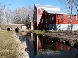 Rising Star Flouring Mill, built in 1868 by Nelsonville's founder