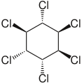 α-Hexachlorocyclohexane, the dextrorotatory enantiomer