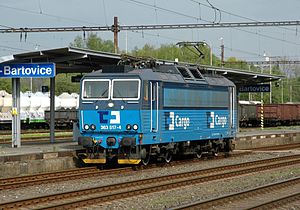 Lok 363 517 der ČD Cargo im Bahnhof Ostrava-Bartovice