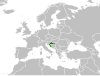 Location map for Croatia and Palestine.