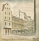 Nordseite der Gasse (1895)