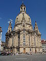 Die rekonstruierte Dresdner Frauenkirche auf dem Neumarkt