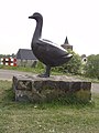 Sculpture 'The Gent' (known as town symbol)