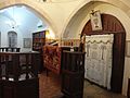 Interior of the synagogue.