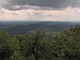 Looking southwest from the West Overlook; McAnnally Ridge is below