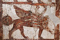 Τοιχογραφία από το παλάτι του Ζίμρι-Λιμ όπου απεικονίζεται φτερωτός λέοντας