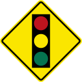 W15 Traffic signals ahead