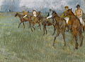 Edgar Degas: Jockeys im Regen, 1886