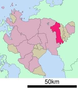 Location of Kanzaki
