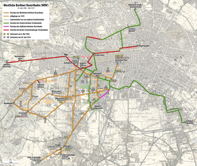 Streckennetz der Westlichen Berliner Vorortbahn