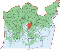 Position of Länsi-Herttoniemi within Helsinki