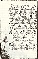 Vorderseite der armenischen Beschreibung der alwanischen Buchstaben, (Ms. no. 7117, fol. 142v)
